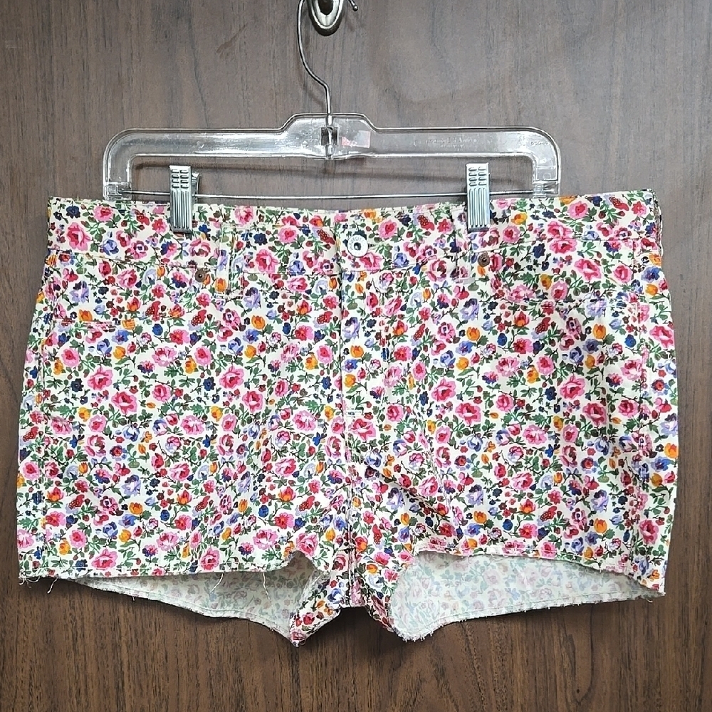 Madewell Size 32 Multicolour Floral High Waisted Shorts